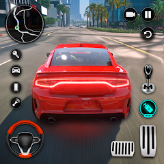 Driving Dodge Charger Race Car